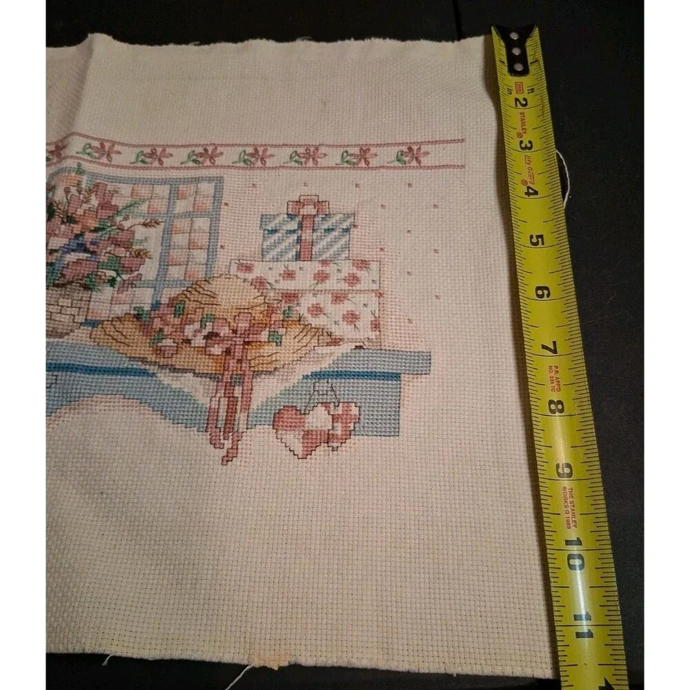 Cross Stitch Canvas Vintage Dimensions Completed  